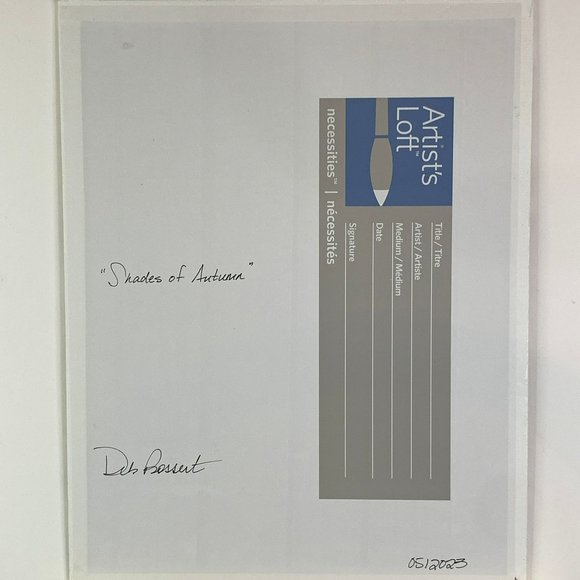 Shades of Autumn, 11 x 14 Acrylic Painting, Fall Theme Landscape Artwork - Picture 9 of 9